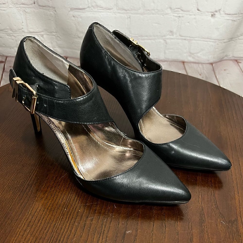6 BCBGeneration Ankle Wrap Black classic sexy pumps